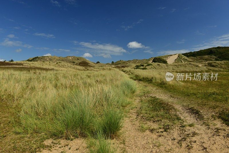 Les Mielle dunes，泽西，英国